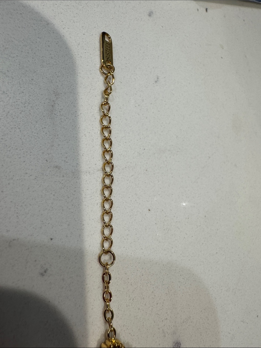 Gold and Black Clover Bracelet - Women Jewelry - Picture 2 of 3